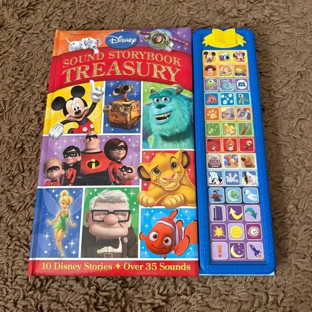 Disney Sound Storybook Treasury Noisy Sound Buttons Up Sully Nemo Tinker Bell